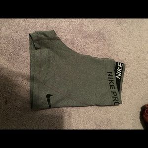 Grey Nike Pro Shorts